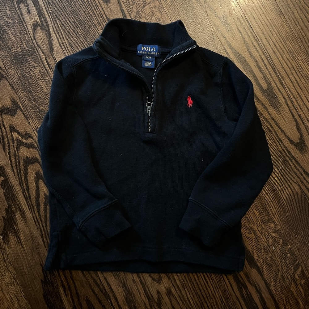Toddler Cotton Interlock Quarter-Zip Pullover Sweatshirt